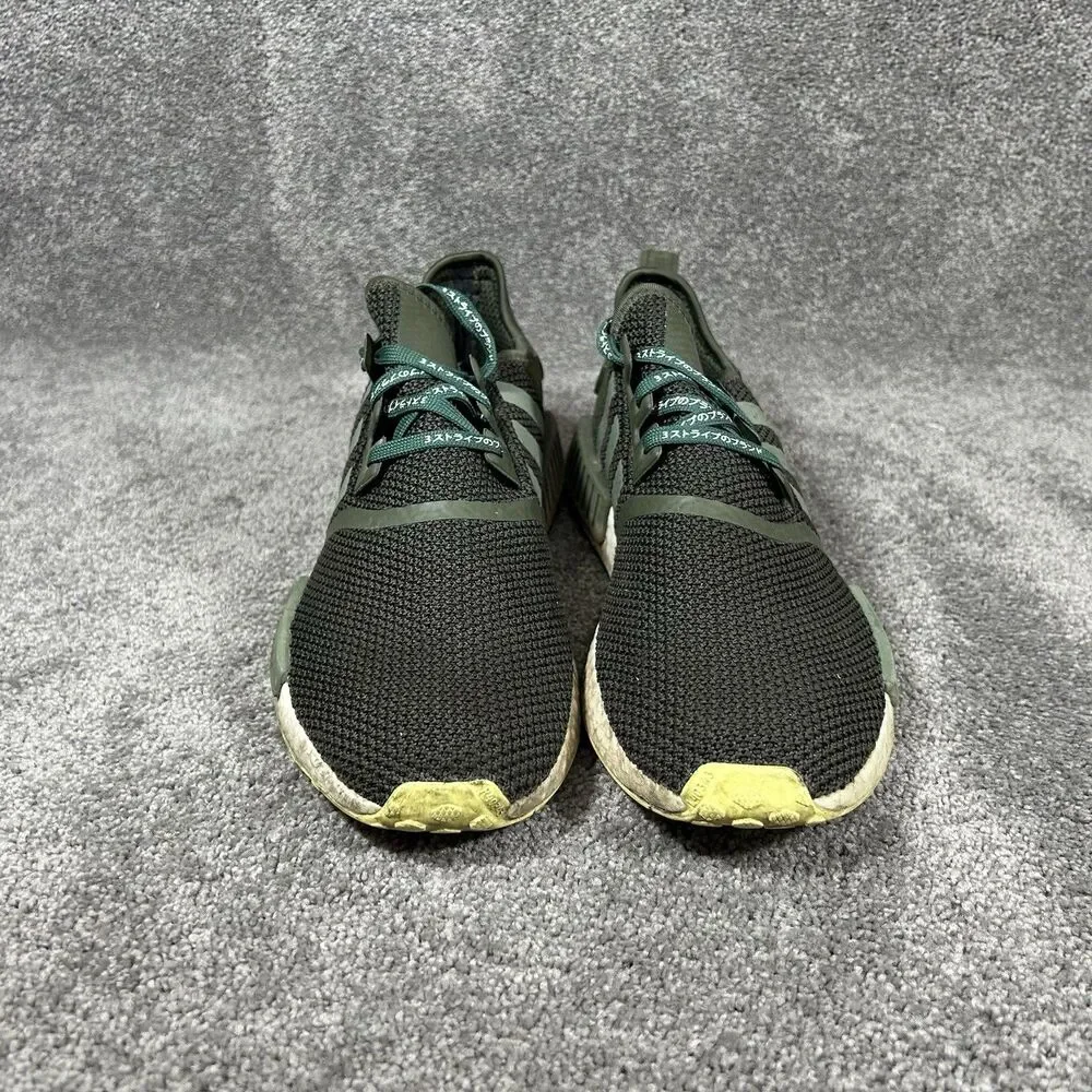 Adidas Boost NMD R1 CQ2414 Men’s Size 13 Night Cargo Green Athletic Shoes Used